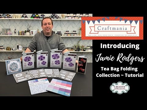 Tea Bag Folding Card Tutorial - Introducing Jamie Rodgers Collection
