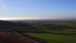 Drone footage of the Sellafield atomic fuel reprocessing site,...