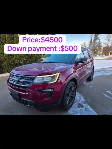 2018 Ford Explorer • Explorer IF YOU SEE THIS AD MEANS CAR STILL AVAILABLE..For sale 2018 Ford Explorer XLT, LOADED, Vo 3.5L Engine,102025K, clean inside and out runs and drives great no problems new brakes all around, new tires, fresh NYS Inspection sticker, car sold by the car dealer. Mileage. Driven 102,024 miles Transmission. Automatic Exterior color. Red Interior color. Black Safety rating. 5/5 NHTSA safety rating Fuel type. Gasoline Seats. 7 Trim. Explorer Number of owners. 1 Is it paid of
