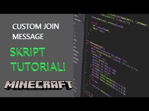 Custom join message Skript Tutorial