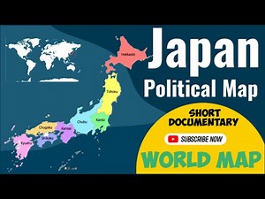 Japan Political Map 2024 /Japan Regional Map/Japan Administrative Regions/Japan Map/World Map Series
