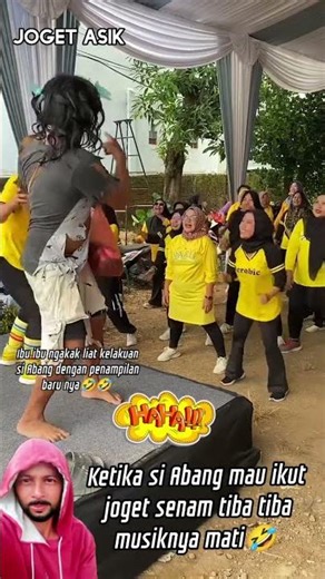 Ketika si Abang mau ikut joget senam tiba tiba musiknya mati anjay #shorts #dance #hiburan