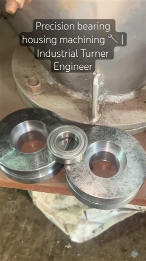 Precision Bearing Housing Machining | Industrial Turner Engineer #industrialwork