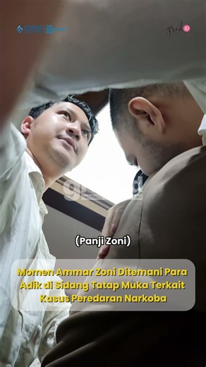 Ammar Zoni's two younger brothers, Aditya and Panji Zoni, were there to cheer on their older brot...