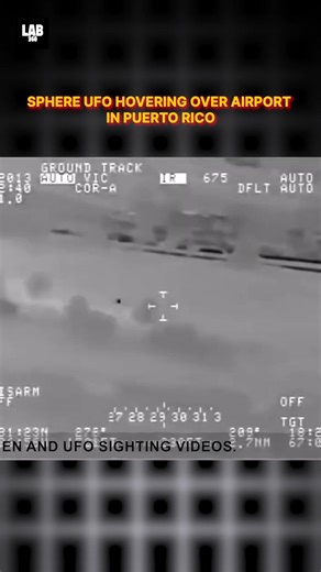Sphere UFO Caught On Camera hovering over airport in Puerto Rico! #shorts #space #alien #trending