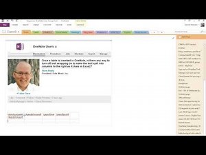 Can text wrapping be turned off when using OneNote tables? - LinkedIn Group Response