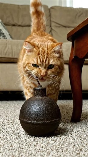 the cat brought a bomb but then mouse