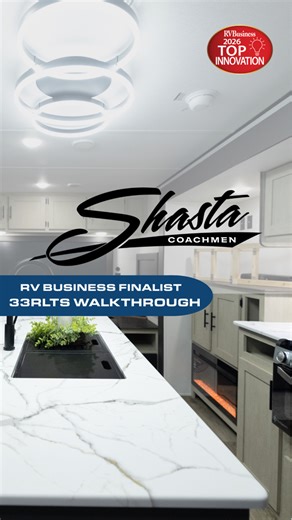 Some things never go out of style. Like time together and getting away. The Shasta 33RLTS brings classic character into today’s travel experience with spacious interiors, family-friendly design, and the strength of UFP Industries, Inc. BRAWN™ for added durability. It’s no wonder RVBusiness recognized it as a Top Innovation of the Year nominee. #CoachmenRV #LeaderToTheGreatOutdoors #ShastaRV #traveltrailer #topinnovation | Coachmen Recreational Vehicles