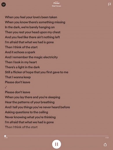 Niall Horan Flicker Piano Intro Song