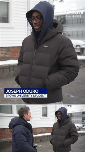 Joseph Oduro was leading a study group at Brown University Saturday when a man carrying a gun walked into his classroom. He tells ABC News' Whit Johnson about the moment he looked the gunman in the eyes: "I thought it was the end of the road for me." | ABC News