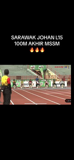 SARAWAK JOHAN 100M AKHIR L15 MSSM 2024