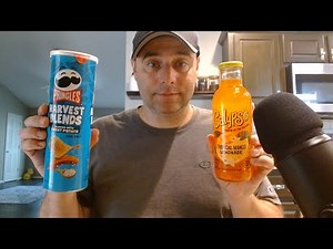 ASMR Drink Review and Eating Pringles