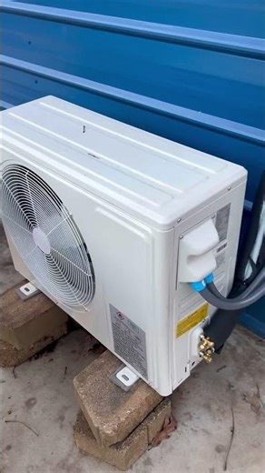 Dog boarding facility has mini split unit installed for heat and air conditioning