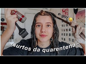 dyeing my hair black *e-girl* at home...