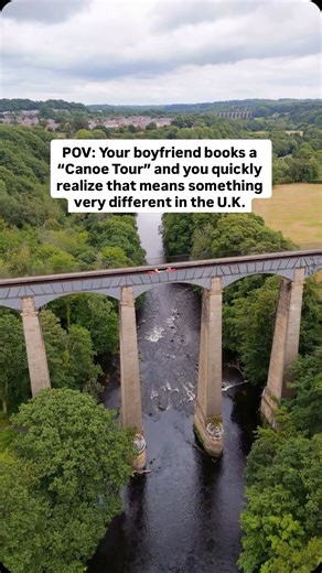 Nick Kokenos & Erica Battle | Adventure Travel on Instagram: "The WORLD’S TALLEST aqueduct… Well… would you do it? Send this to someone you think would love to do this ➡️ Follow @wanderlusttravelcouple for more bucketlist travel and hidden gems 👩🏽‍🤝‍👨🏼 📍 Pontcysyllte Aqueduct Located in Northeastern Wales 🏴󠁧󠁢󠁷󠁬󠁳󠁿 At about 130ft above the River Dee the Pontcysyllte Aqueduct is known as the TALL