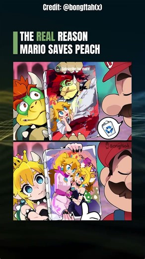 Bowsette knows EXACTLY what Mario wants... 💀🍄 #shorts #animememe