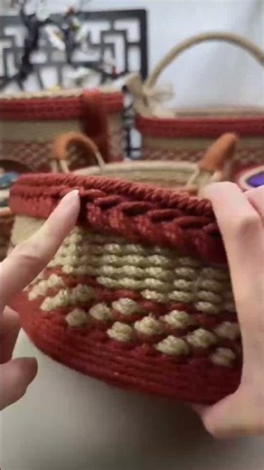 DIY Handle Basket Idea, How to Make a Basket with Jute Rope and Foam Board 14