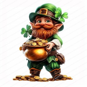 13 Funny Leprechaun Clipart | Humorous Irish Clipart | Printable Watercolor Clipart | High Quality Jpgs | Digital Download | Paper Craft - Etsy