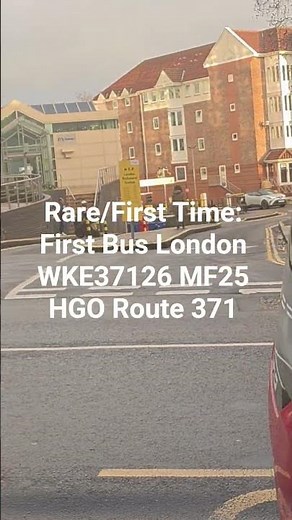 Rare/First Time: First Bus London WKE37126 MF25 HGO Route 371 #busspotting #busvlogs