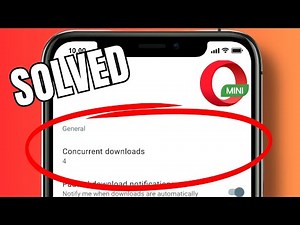 How to set a download capacity in Opera Mini