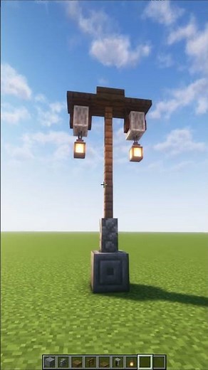How To Build Street Lamp in Minecraft ‪@nodyshan‬