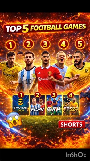 Top 5 Football Games You Must Play in 2026 ⚽🔥last one surprise #shorts
