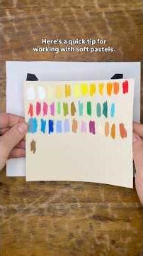 How to reuse your pastel paper #softpastel #arttips