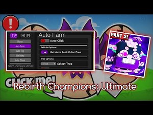 Rebirth Champions: Ultimate Script | Auto Click . Auto Rebirth . Auto Egg . Auto Claim | No Key