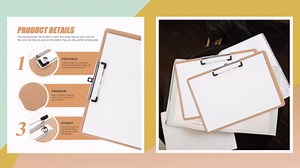 EXCEART 3pcs Portable Clipboard Writing Board Office Document Clip for Enhanced Organization and Support School and Work Efficiency
