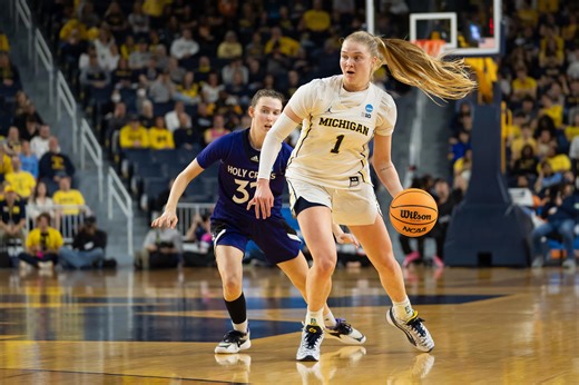 Michigan women top Holy Cross in NCAA Tournament opener