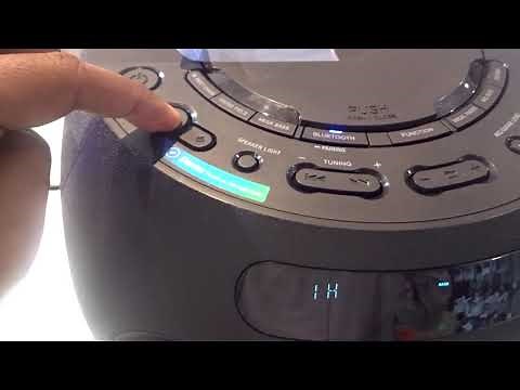 Sony MHC-V02 High Power Audio System with BLUETOOTH Technology - real display video