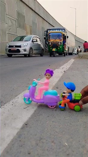Remote Control Scooty Girl And Monkey Scooter Unboxing And Testing Short ||