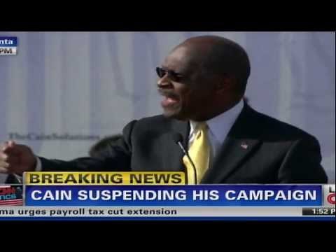 Herman Cain drops out, quotes POKEMON MOVIE verbatim