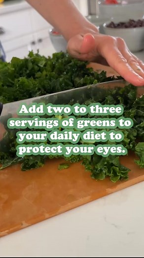 What benefits do greens have for our eye health? Dark-green leafy vegetables, including kale, collards, and arugula, are packed with the antioxidant lutein. The retina, the back of our eyeball, is an extension of our central nervous system—an outpouching of the brain during development. There is a spot right in the middle, which is what the doctor sees when looking into your eye with that bright light. That spot, called the macula, is our HD camera, where we get the highest resolution vision, an