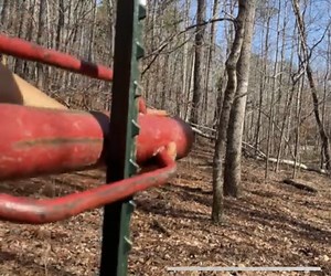 Fence Post Puller With T-post Driver Hammering