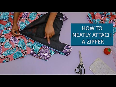 HOW TO ATTACH A ZIPPER IN A FAST, NEAT AND EFFECTIVE WAY