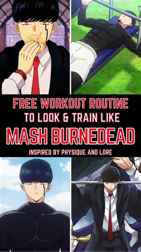 Mash Burnedead Workout from Mashle: Magic and Muscles! #mashlemagicandmuscles #anime #mashburnedead
