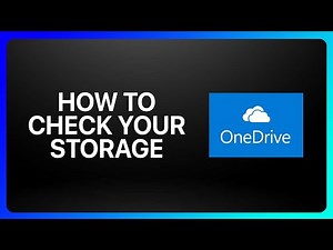 How To Check Your OneDrive Storage Tutorial