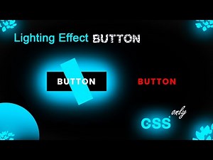 CSS Glowing Button Hover Effects| Animated Glowing Button