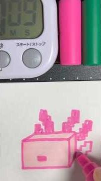 Drawing Axolotl in 60 Sec（Minecraft）