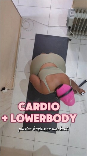 Kat N | Confident Plusize Fitness Babe💋 on Instagram: "It's CARDIO + LOWERBODY DAY🏋🏾‍♀️❤️‍🔥 This is a plusize and begginer workout to help burn some calories foe the day and build some muscle in glutes and legs 🦵🏾 to firm the bawdy 🥹SAVE & TRY, and come back with the feedback in the DMs😉💪🏾 (I'm NOT a Fitness Expert, just sharing my personal experience on Fitness 🙏🏽) ___________ #cardiohiit #cardioworkout #glutesworkout🍑 #lowerbodexercises #plusizeexercise #plusizeworkout #reelsinsta