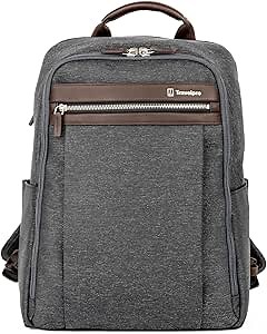 Travelpro Platinum Elite Slim Laptop Travel Backpack, Fits up to 16 Inch Laptop, Business, Water Resistant, Men and Women, Vintage Grey