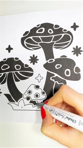 Monochrome Coloring Book | General Publications Coloring ! Use one color only! #viral