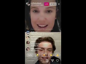 Millie Bobby Brown Instagram Live with Louis Partridge