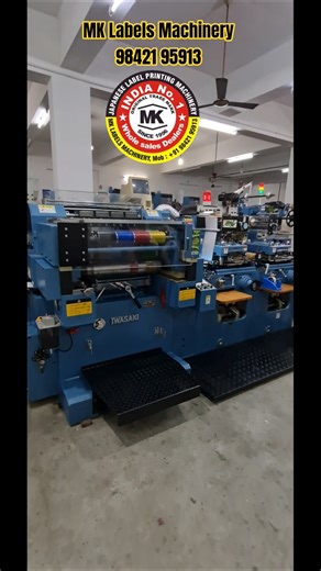 japan make 🇯🇵 excellent technology used semirotary label print machine supplyer #mklabelsmachinery