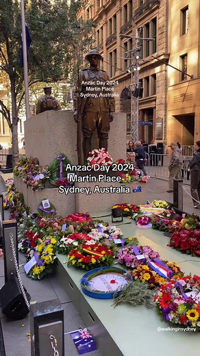 Anzac Day 2024, Martin Place🇦🇺💐. Sydney, Australia. #sydney #australia #sydneyaustralia #sydneylife #martinplace #anzac #anzacday #anzacday2024