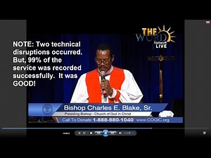 Bishop Charles E Blake COGIC St. Louis, MO, Convocation 2015