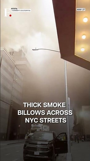 Watch: Fire Erupts In New York, Sending Massive Smoke Plumes Through Streets | N18G