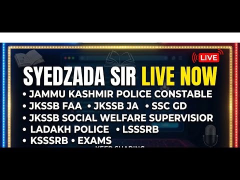 Live || @ApniJobsAcademyCompetitiveexam