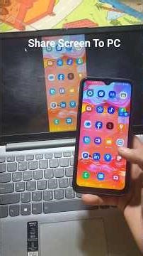 Phone Screen Share to Laptop / Phone Screen Mirroring to PC Screen #laptop #shorts #smartview